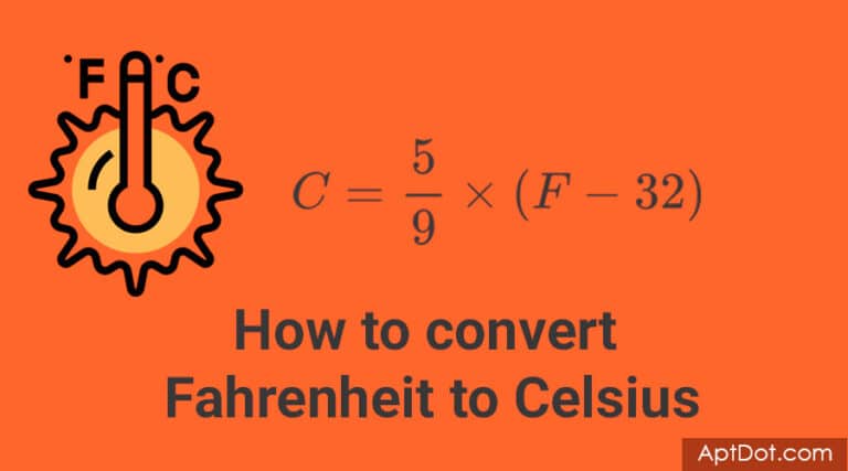 How to convert Fahrenheit to Celsius